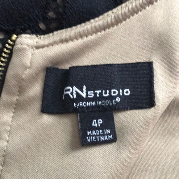 Cocktail Black Dress Size 4P - Picture 5 of 5